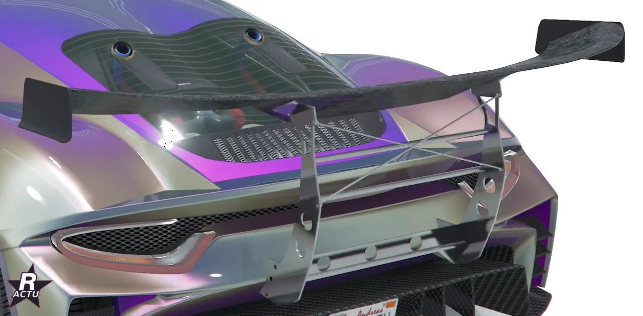 Aileron de rue HSW en carbone sur la Grotti Veleno GT dans GTA Online