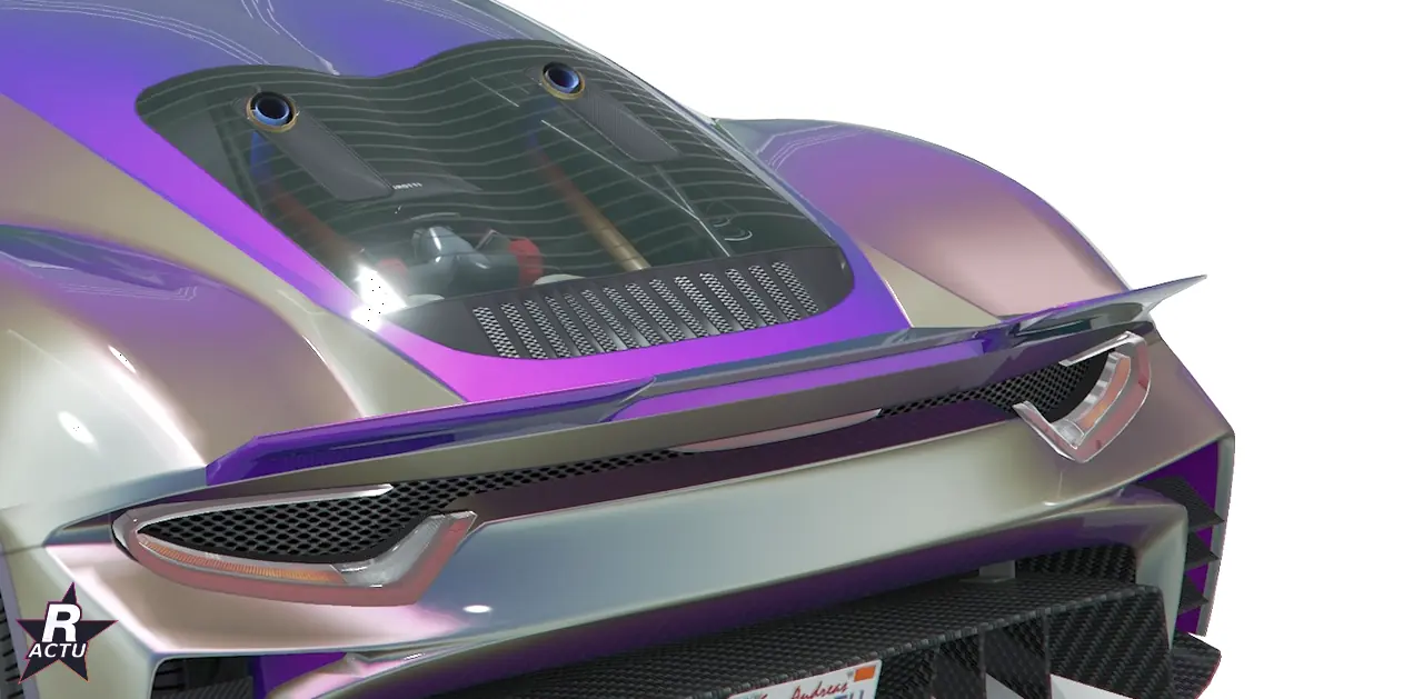 Aileron Queue Mk II sur la Grotti Veleno GT dans GTA Online