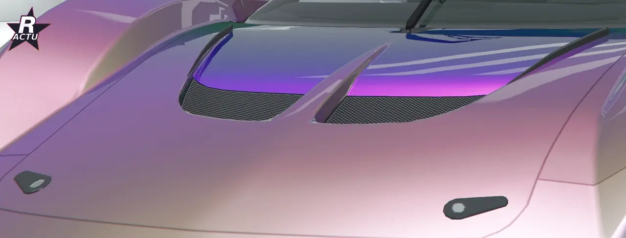 Capot à attaches et profil aérodynamique sur la Grotti Veleno GT (GTA Online)