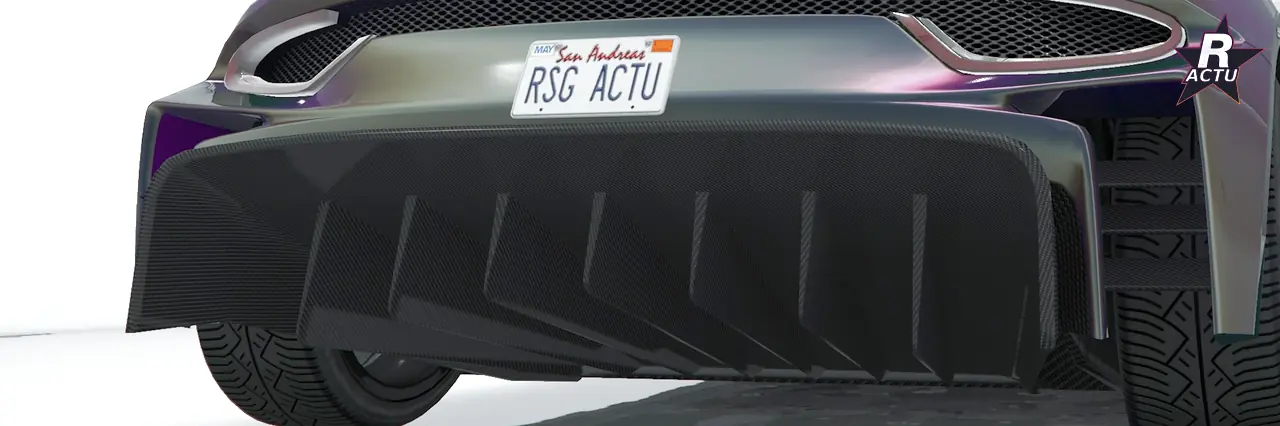 Diffuseur arrière Claymore sur la Grotti Veleno GT dans GTA Online