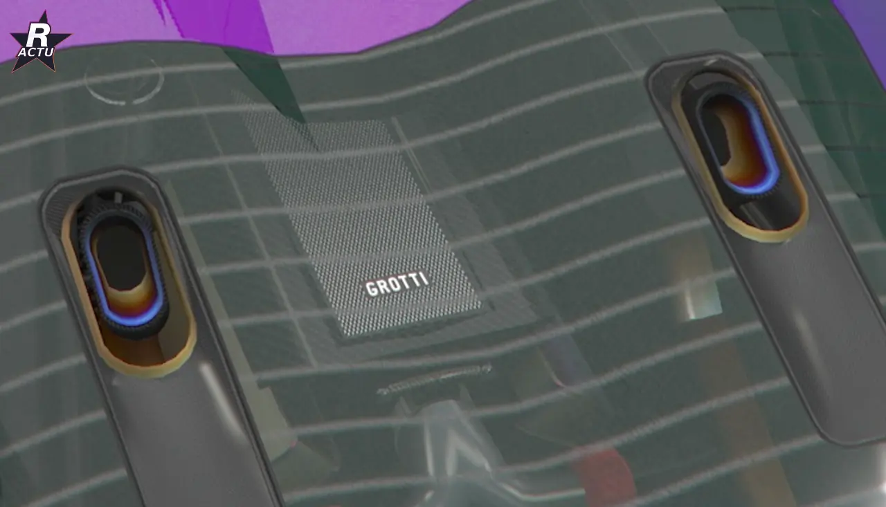 Échappement Double titane carbone sur la Grotti Veleno GT (GTA Online)