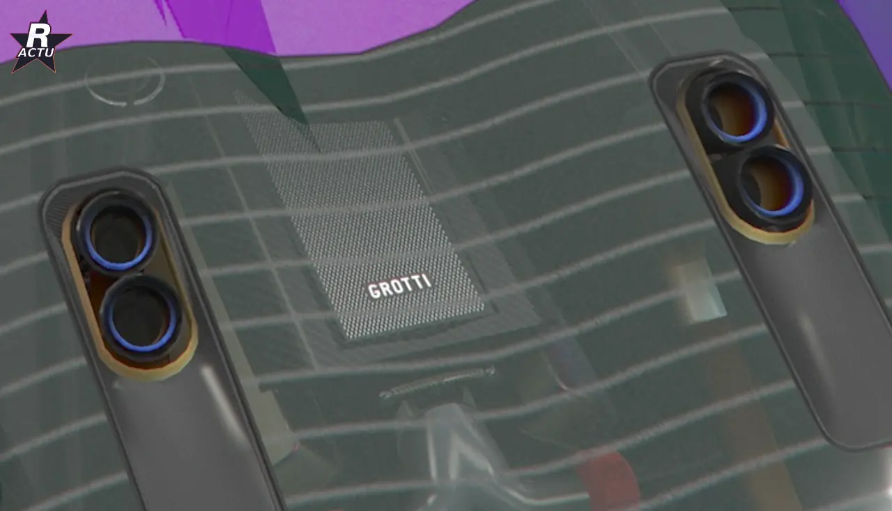 Échappement x4 titane carbone sur la Grotti Veleno GT dans GTA Online