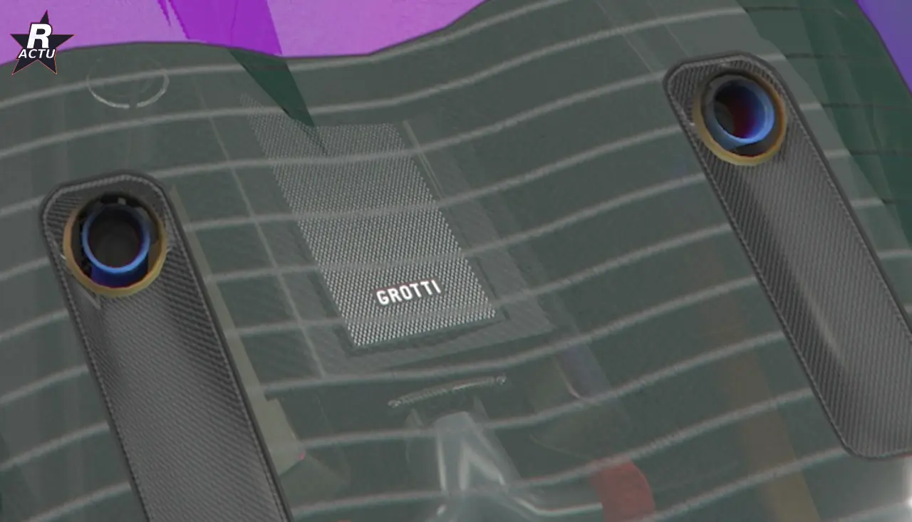 Échappements d'origine sur la Grotti Veleno GT dans GTA Online