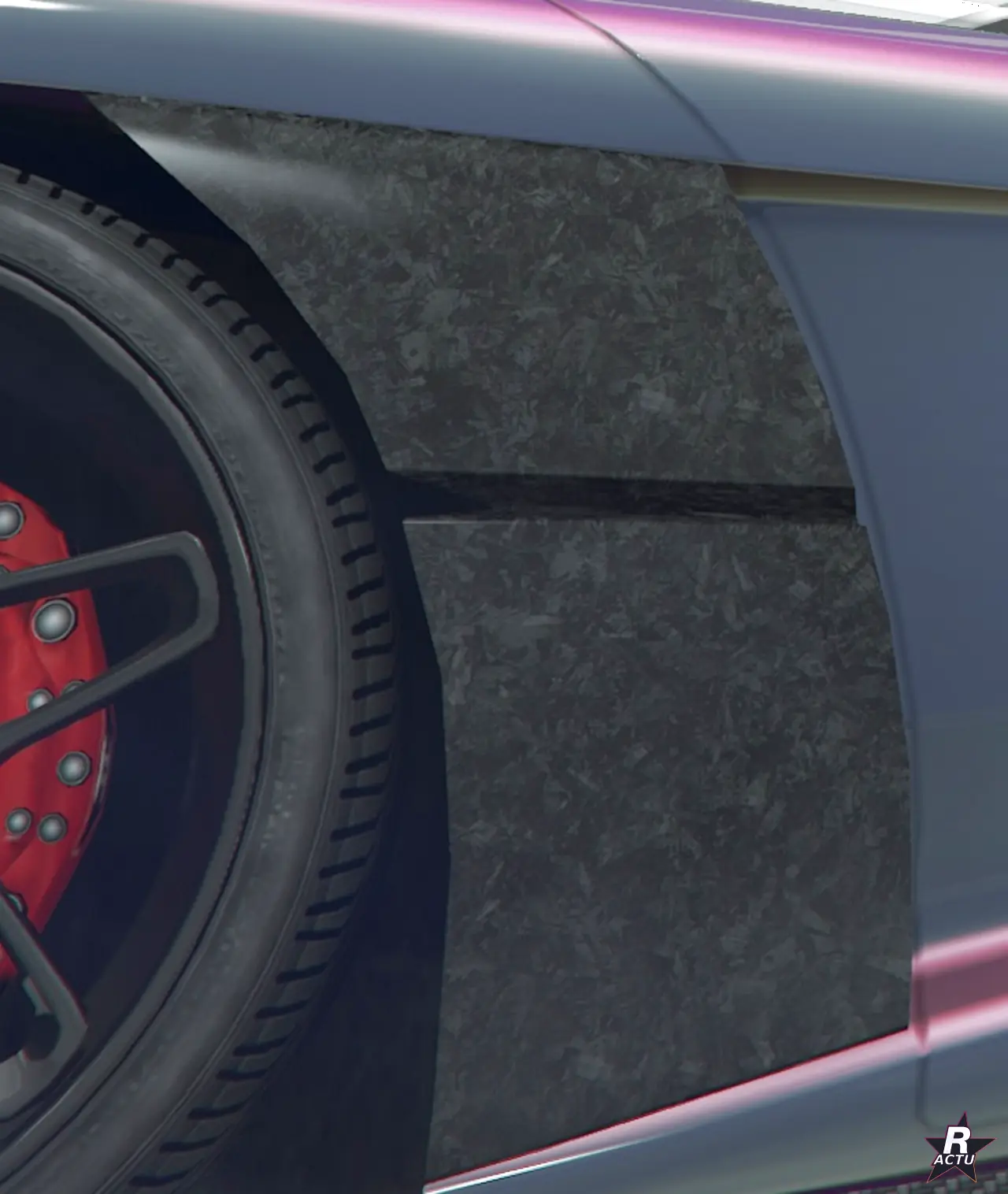 Garde-boue Aérodynamique double canal HSW sur la Grotti Veleno GT