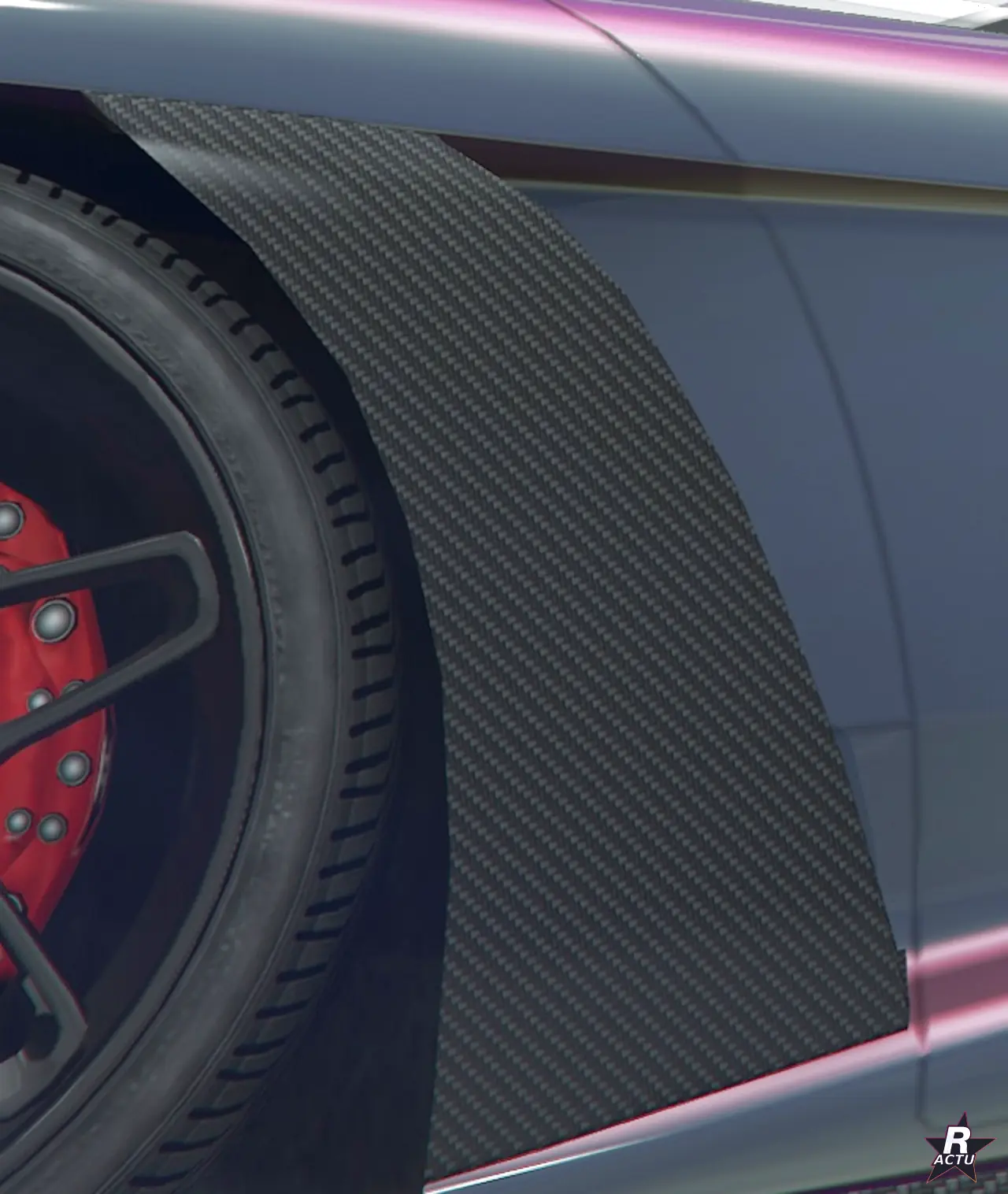 Garde-boue Aérodynamique lame sur la Grotti Veleno GT (GTA Online)