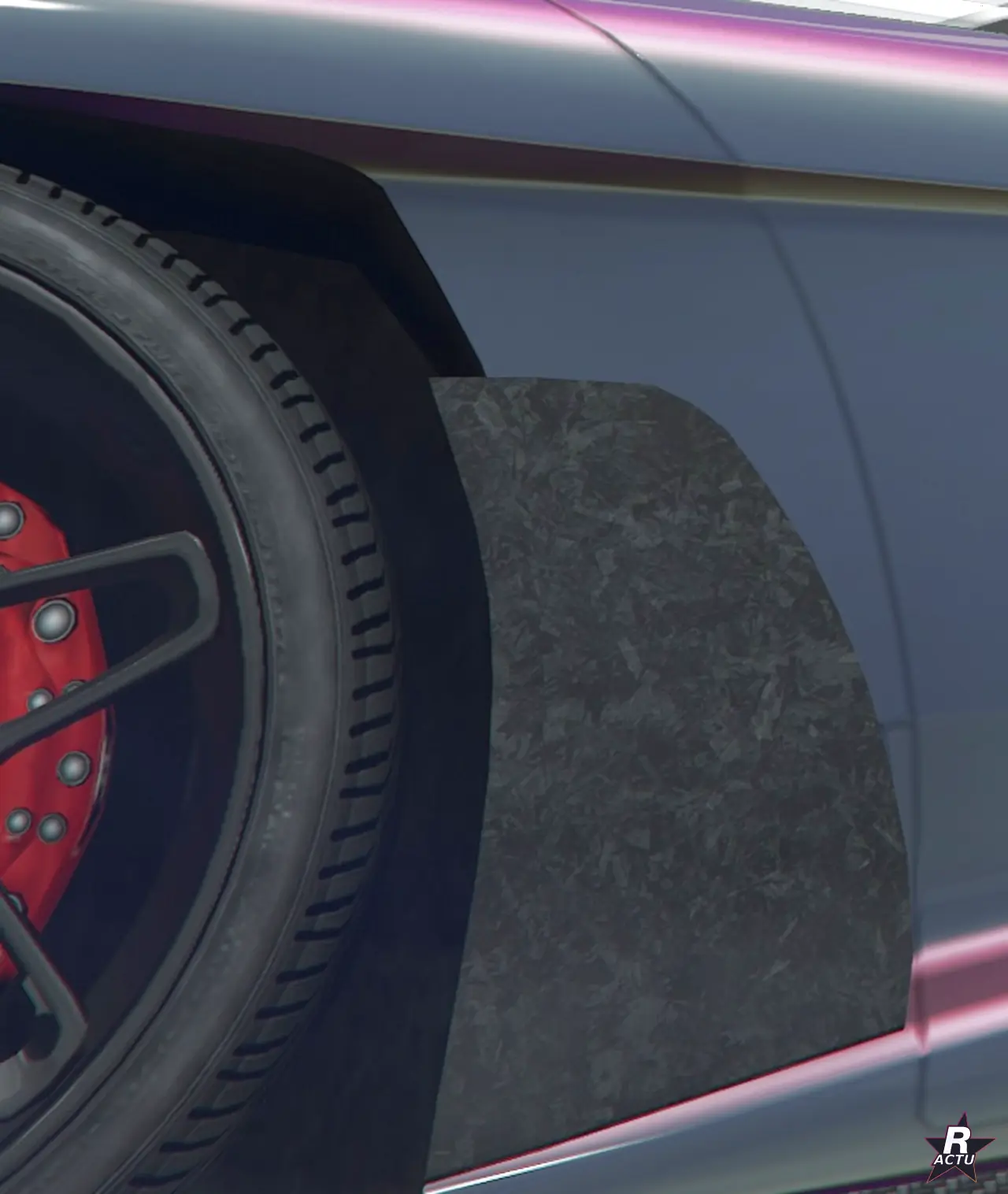 Garde-boue Aérodynamique microlame HSW sur la Grotti Veleno GT