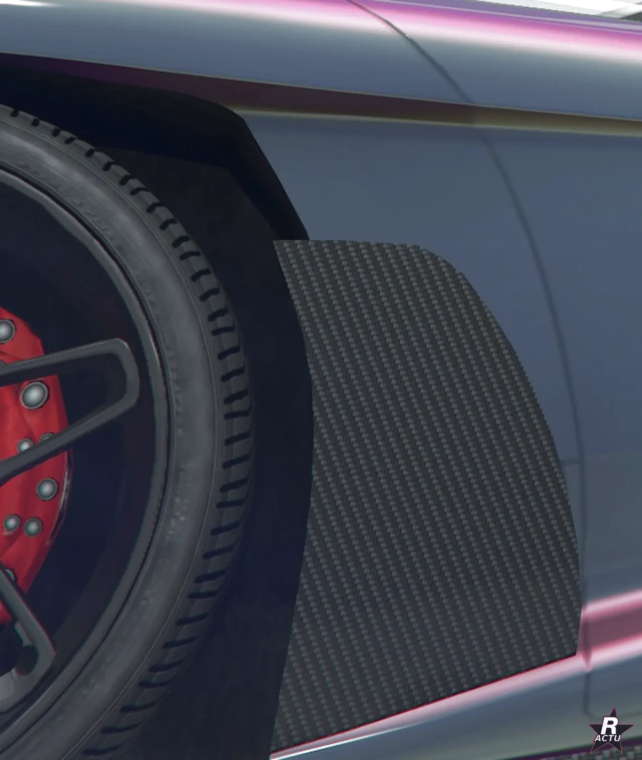 Garde-boue avant Microlame sur la Grotti Veleno GT dans GTA Online