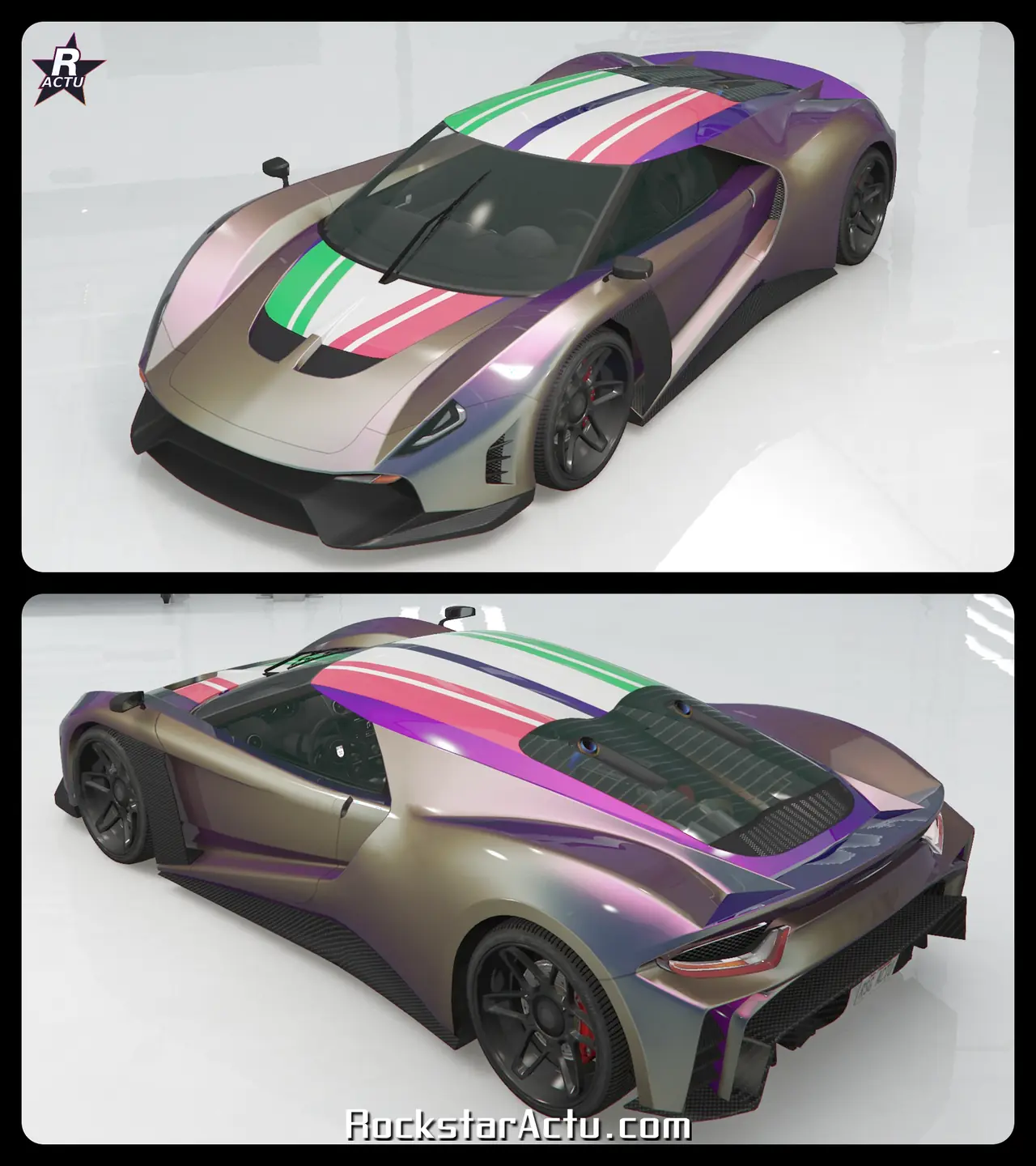 Motif Couleurs Grotti sur la Grotti Veleno GT dans GTA Online