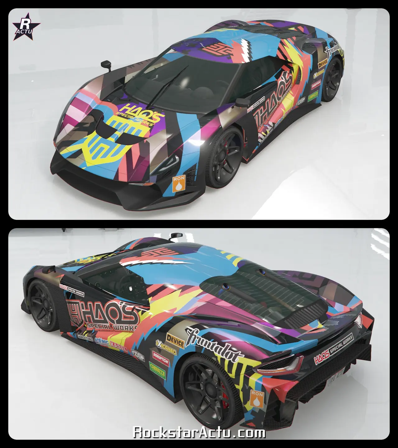 Motif Course HSW sur la Grotti Veleno GT dans GTA Online