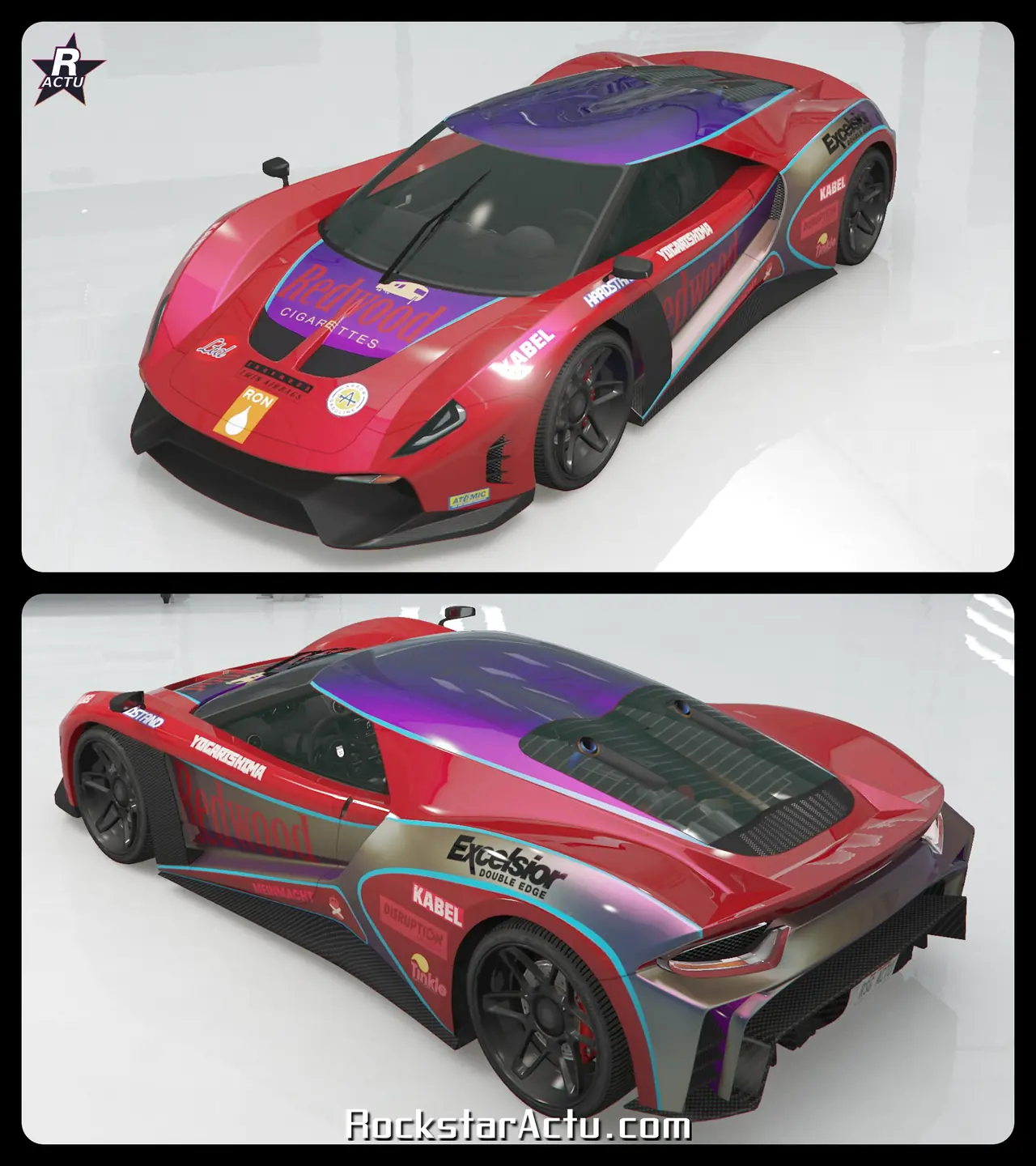 Motif Grotti X Redwood sur la Grotti Veleno GT dans GTA Online