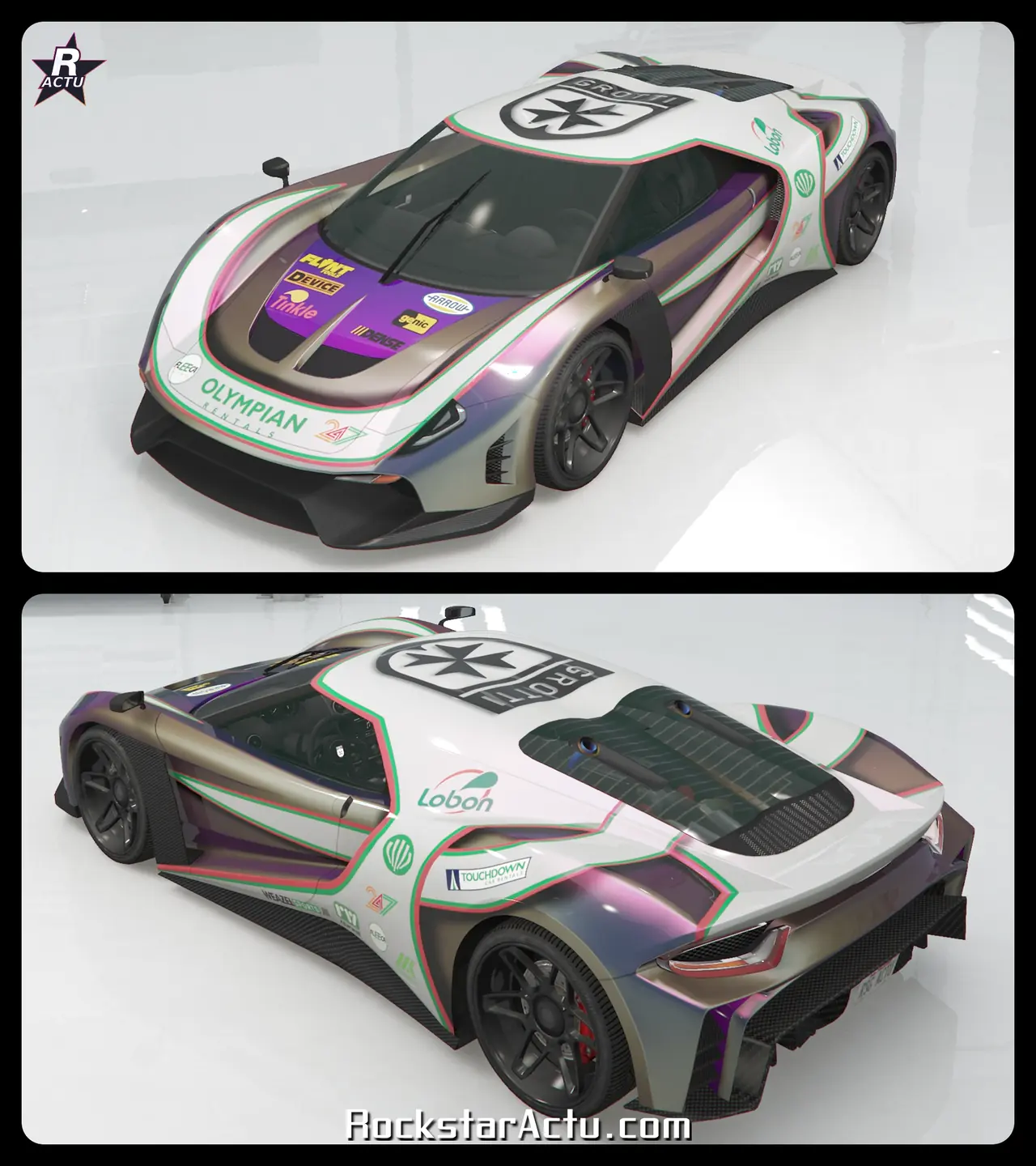 Motif Maestro Veloce sur la Grotti Veleno GT dans GTA Online