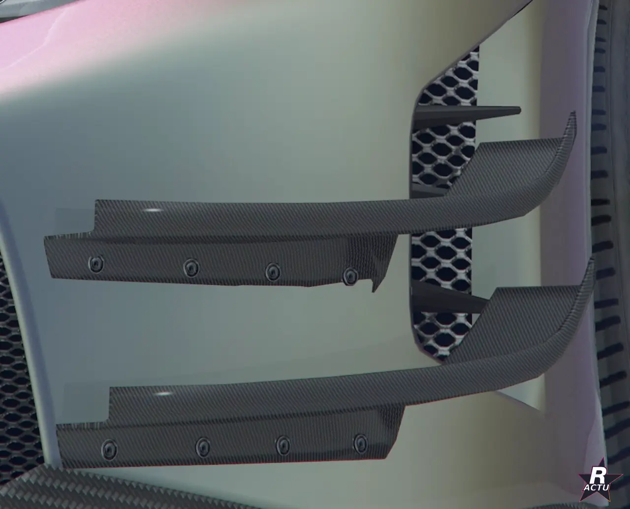 Moustaches avant Double canal sur la Grotti Veleno GT dans GTA Online
