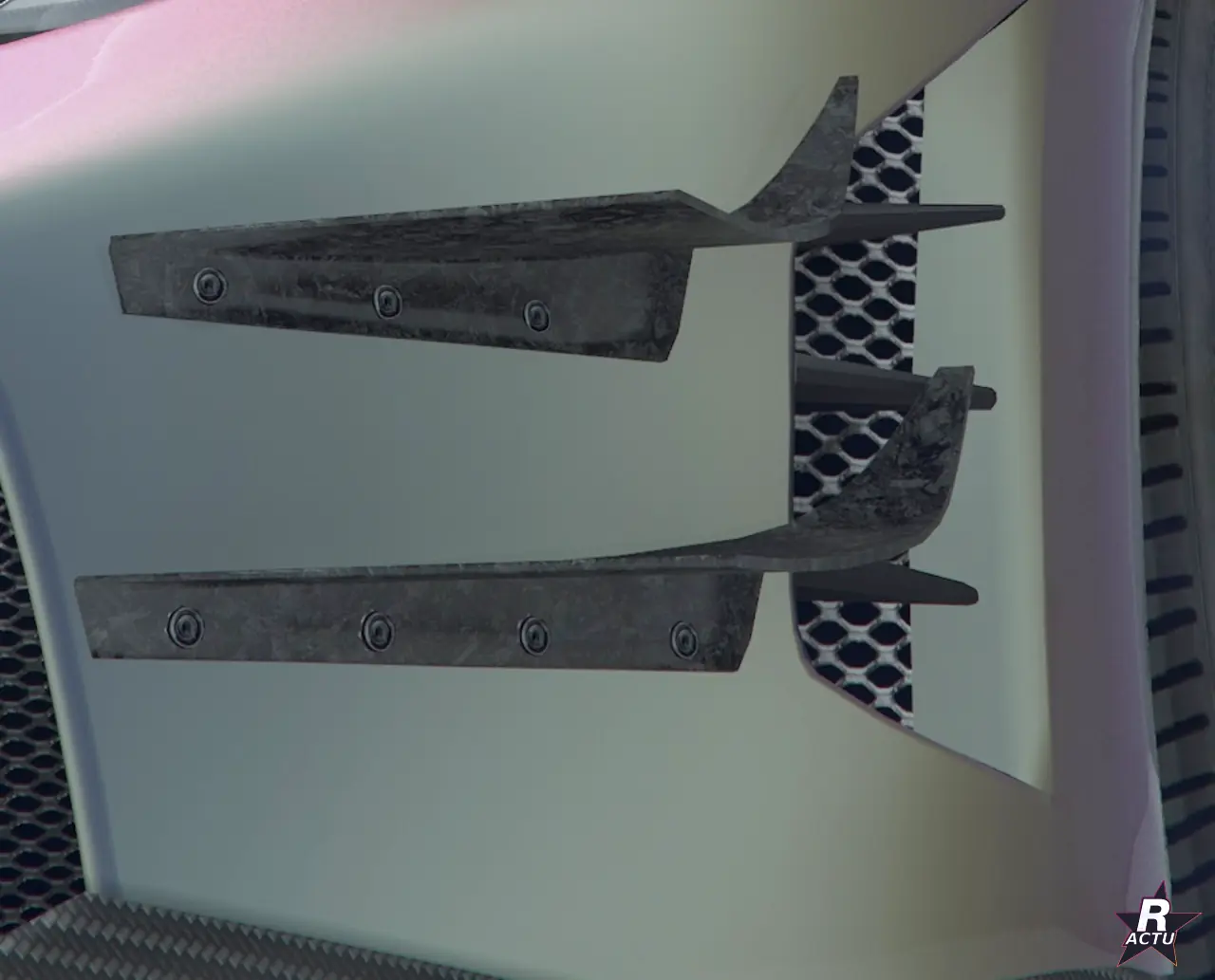 Moustaches Double plat HSW en carbone forgé sur la Grotti Veleno GT