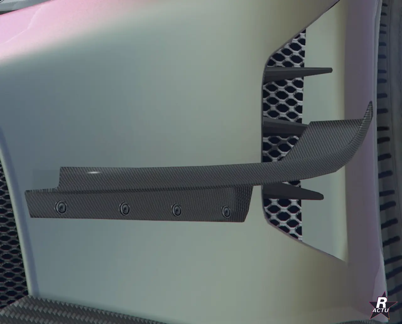 Moustaches avant Simple canal sur la Grotti Veleno GT dans GTA Online