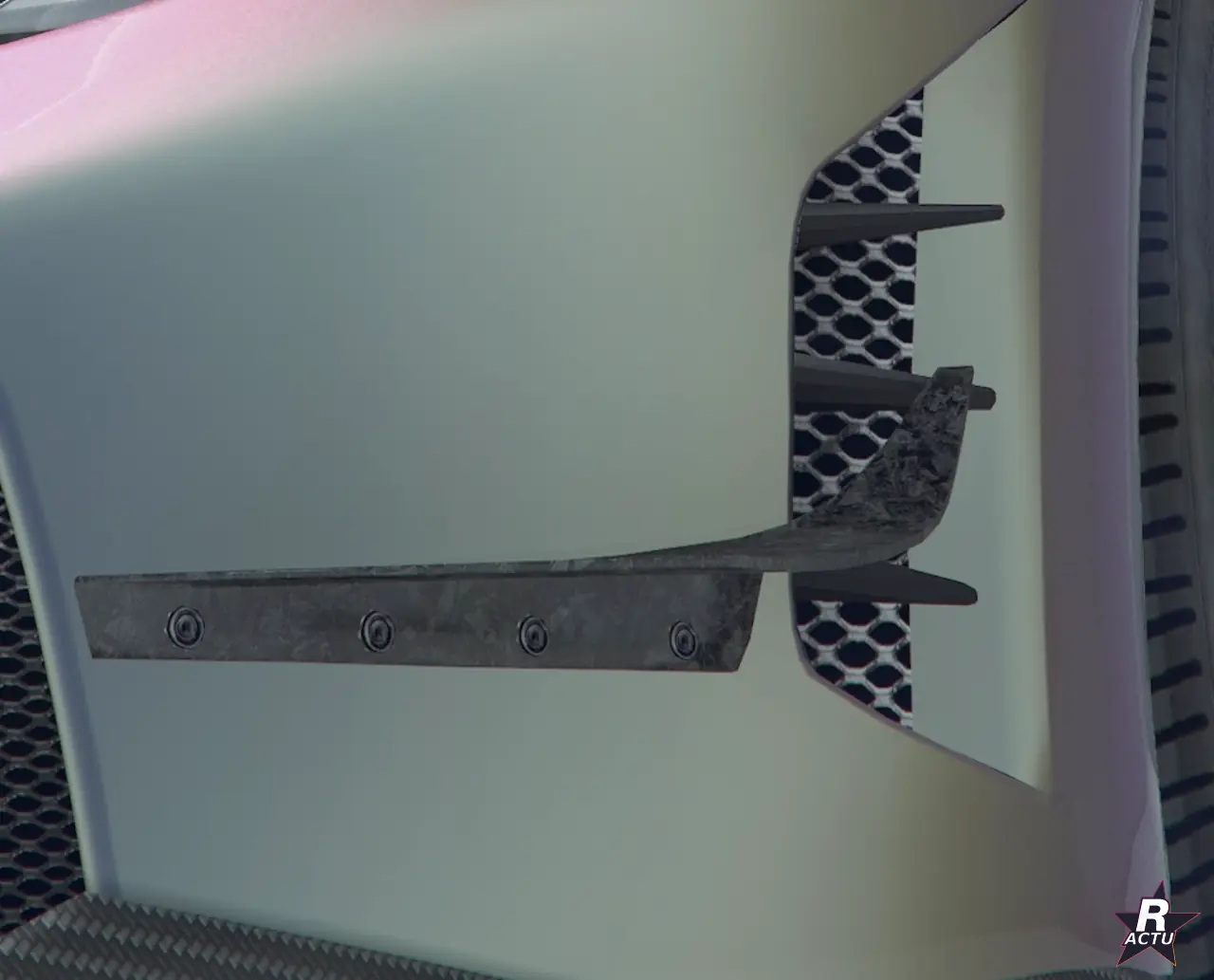 Moustaches Simple plat HSW en carbone forgé sur la Grotti Veleno GT