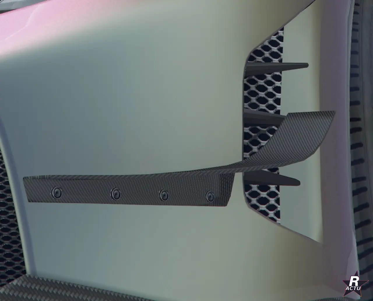 Moustaches Simple plat Mk II sur la Grotti Veleno GT dans GTA Online