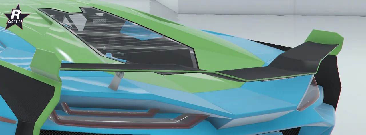 Aileron turbo en fibre de carbone à l'arrière de la Pegassi Ignus de poursuite dans GTA Online