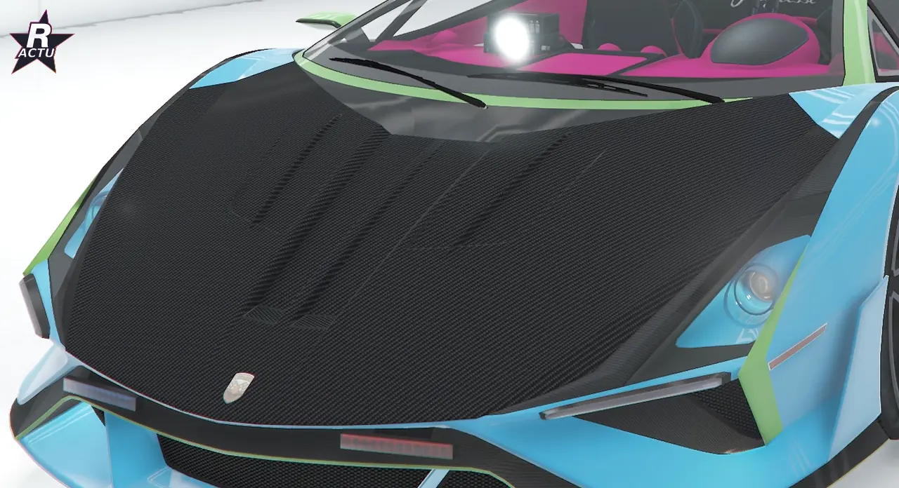 Capot GT en fibre de carbone sur l'Ignus de poursuite dans GTA Online