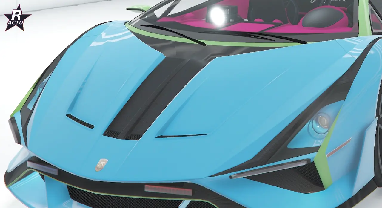 Capot ventilé XL à larges grilles sur la Pegassi Ignus de poursuite (GTA Online)