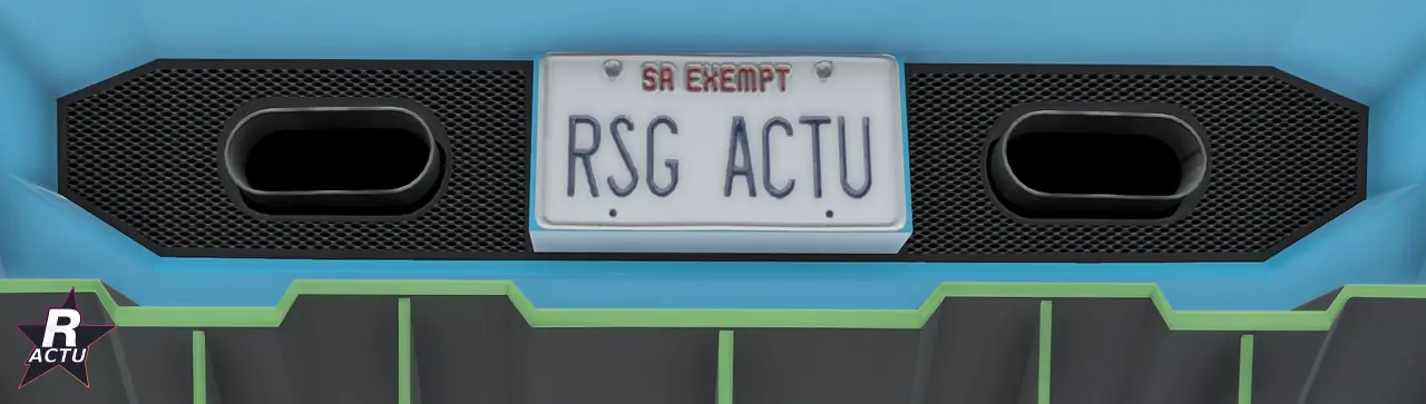 Échappements ovales à l'arrière de la Pegassi Ignus de poursuite verte dans GTA Online