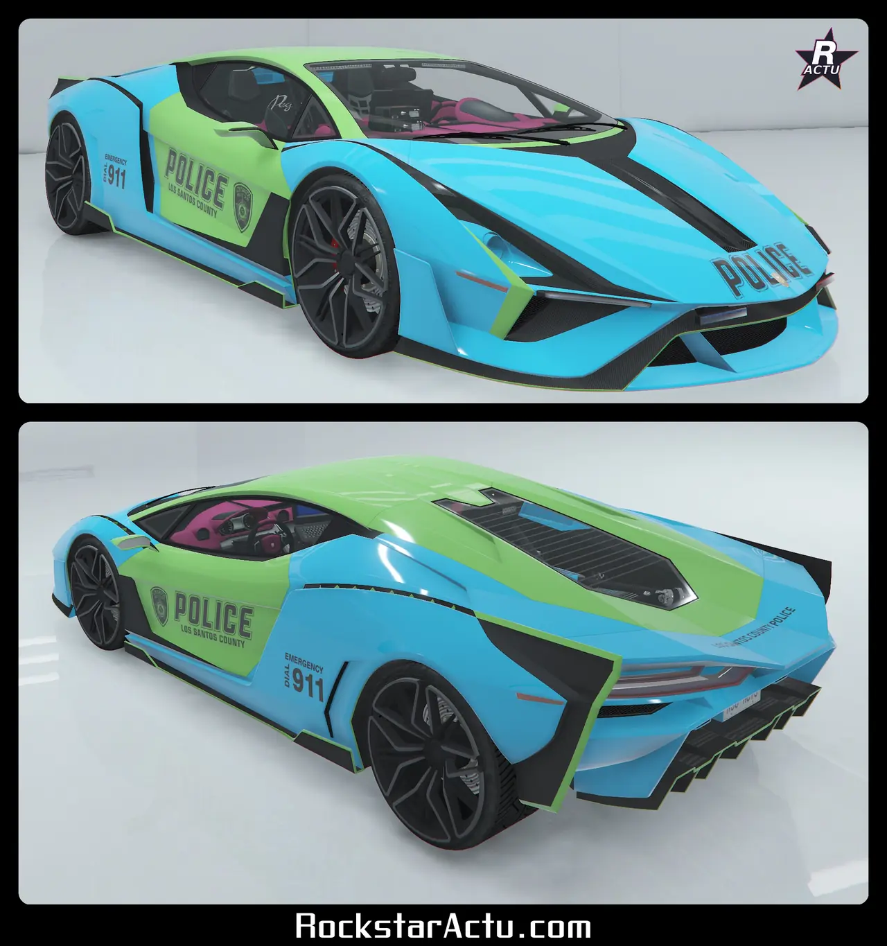 Livrée discrète de la Police des autoroutes sur l'Ignus de poursuite, marquages sobres (GTA Online)