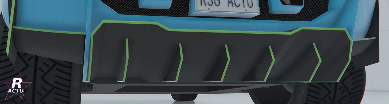 Diffuseur de course sous le pare-chocs arrière de la Pegassi Ignus de poursuite (GTA Online)