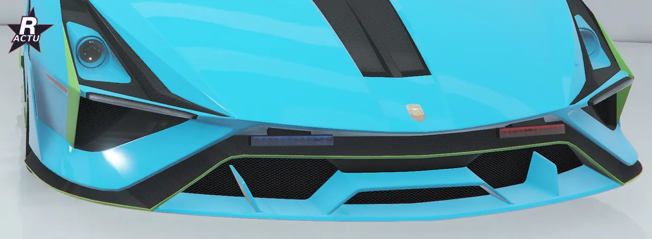 Pare-chocs Arrow à la signature avant affinée sur l'Ignus de poursuite (GTA Online)