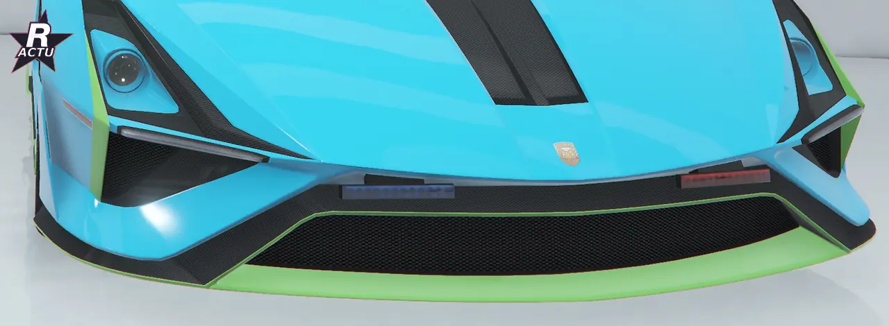 Pare-chocs arc en vert (couleur secondaire) sur l'Ignus de poursuite dans GTA Online