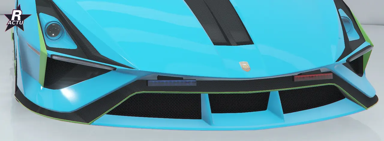 Pare-chocs de course sportif sur la voiture de police Pegassi Ignus dans GTA Online