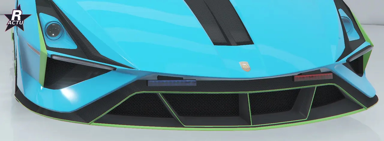 Pare-chocs de rue en fibre de carbone sur la Pegassi Ignus de poursuite (GTA Online)