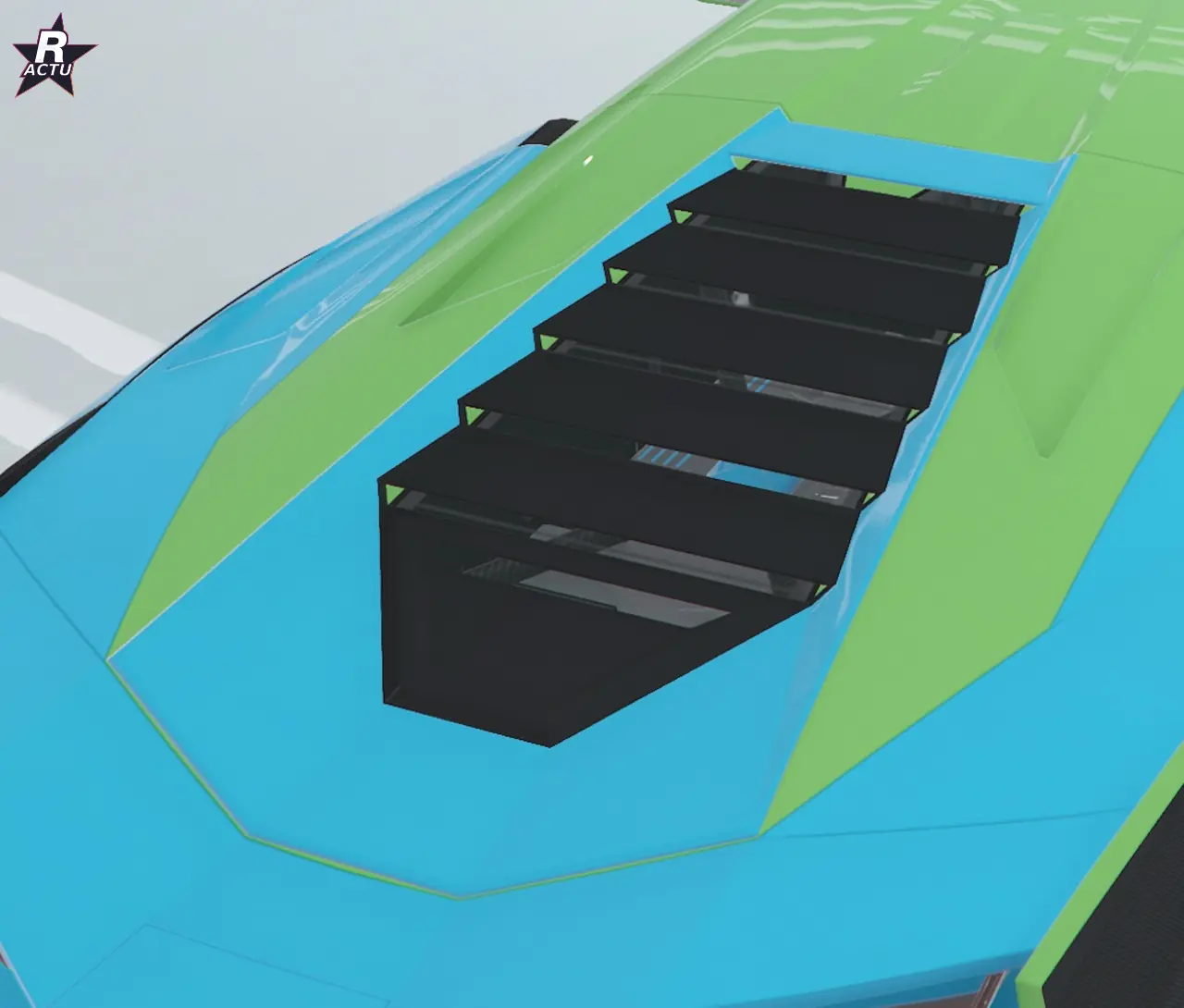 Persiennes Arrow sur le couvercle moteur arrière de la Pegassi Ignus de poursuite dans GTA Online