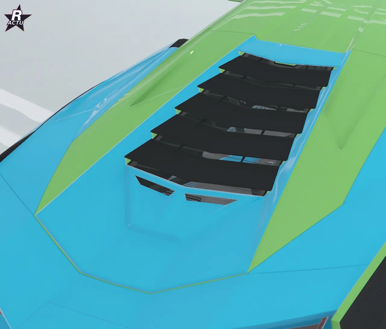 Persiennes GT sur le couvercle du moteur central de la Pegassi Ignus de poursuite dans GTA Online