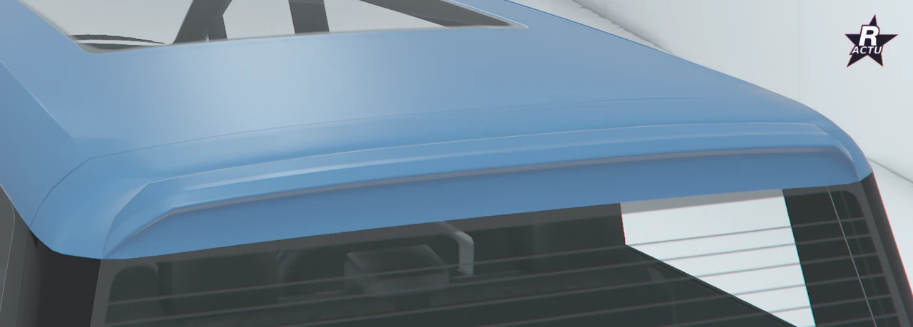 Petit aileron plat sur le haut du hayon de la Läufer