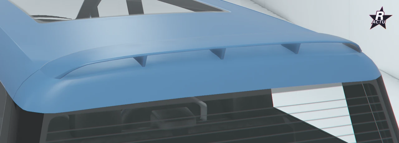Aileron traversant toute la largeur du hayon de la Läufer