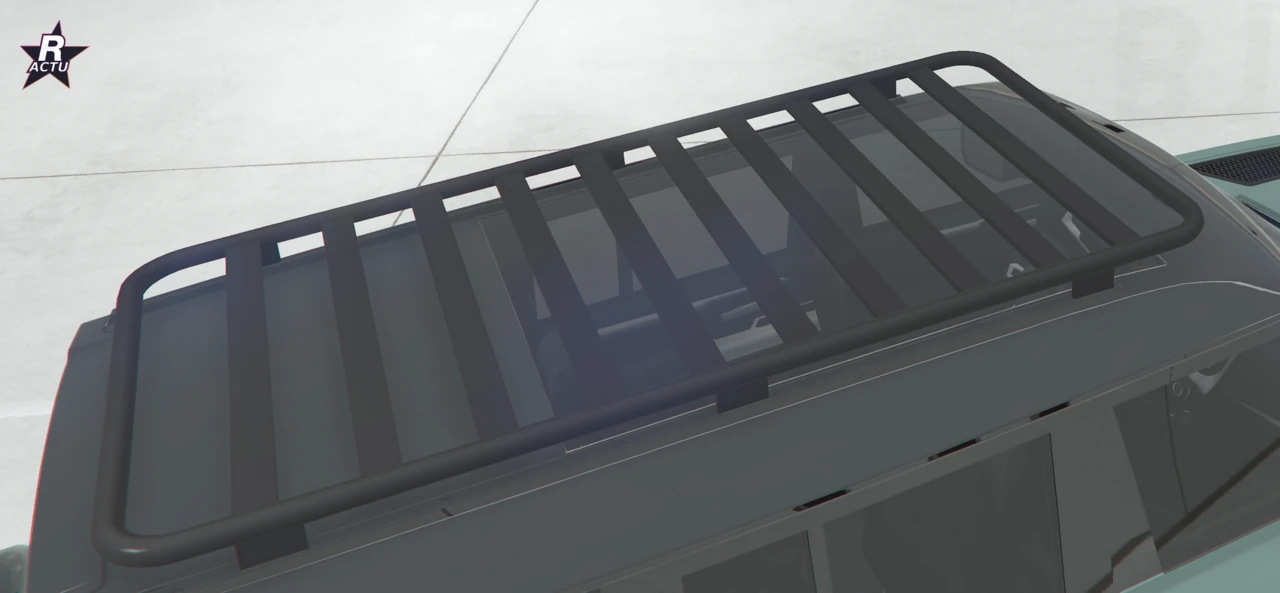 Galerie de toit noire sur le Gallivanter Warden dans GTA Online