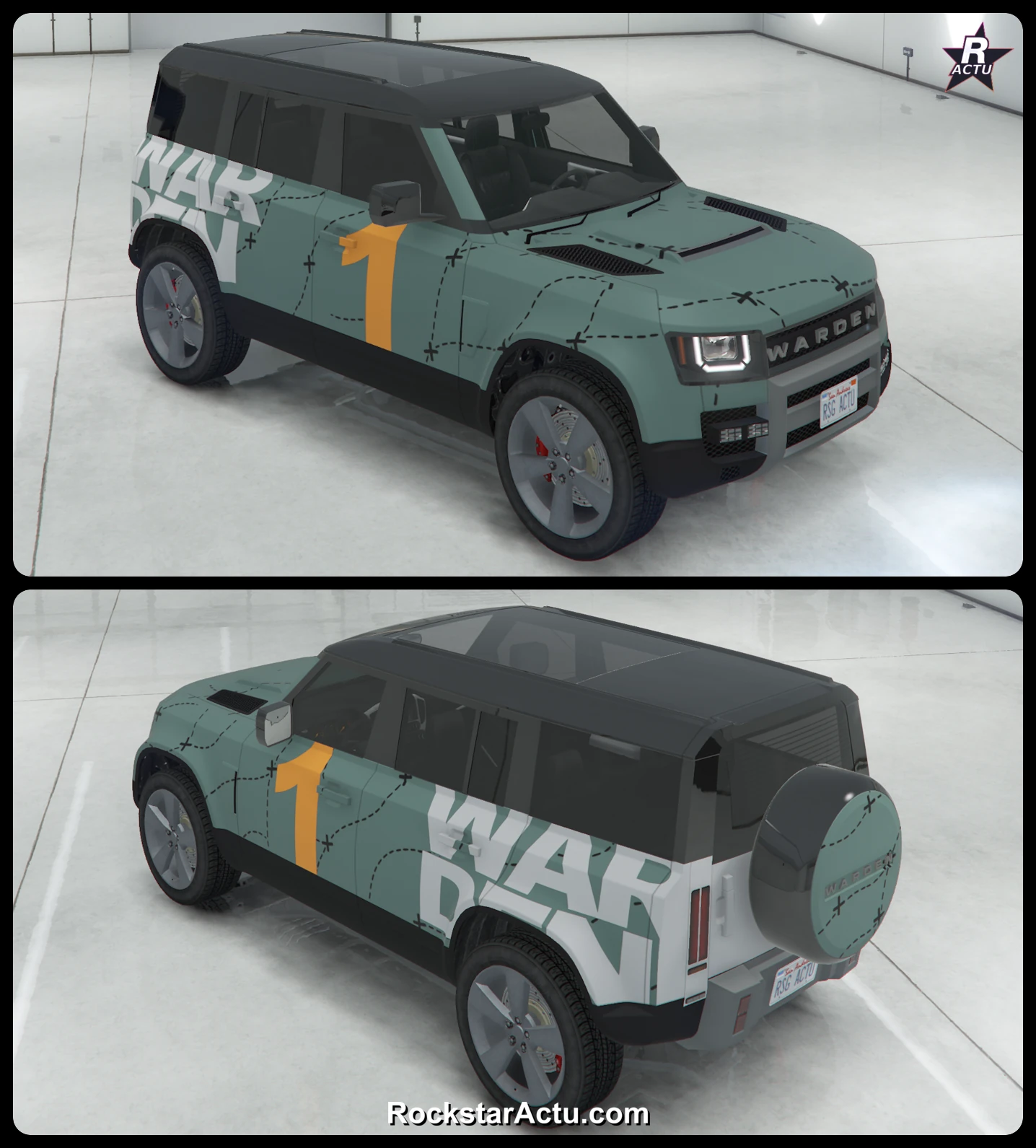 Livrée Cartolique sur le Gallivanter Warden, skin GTA Online