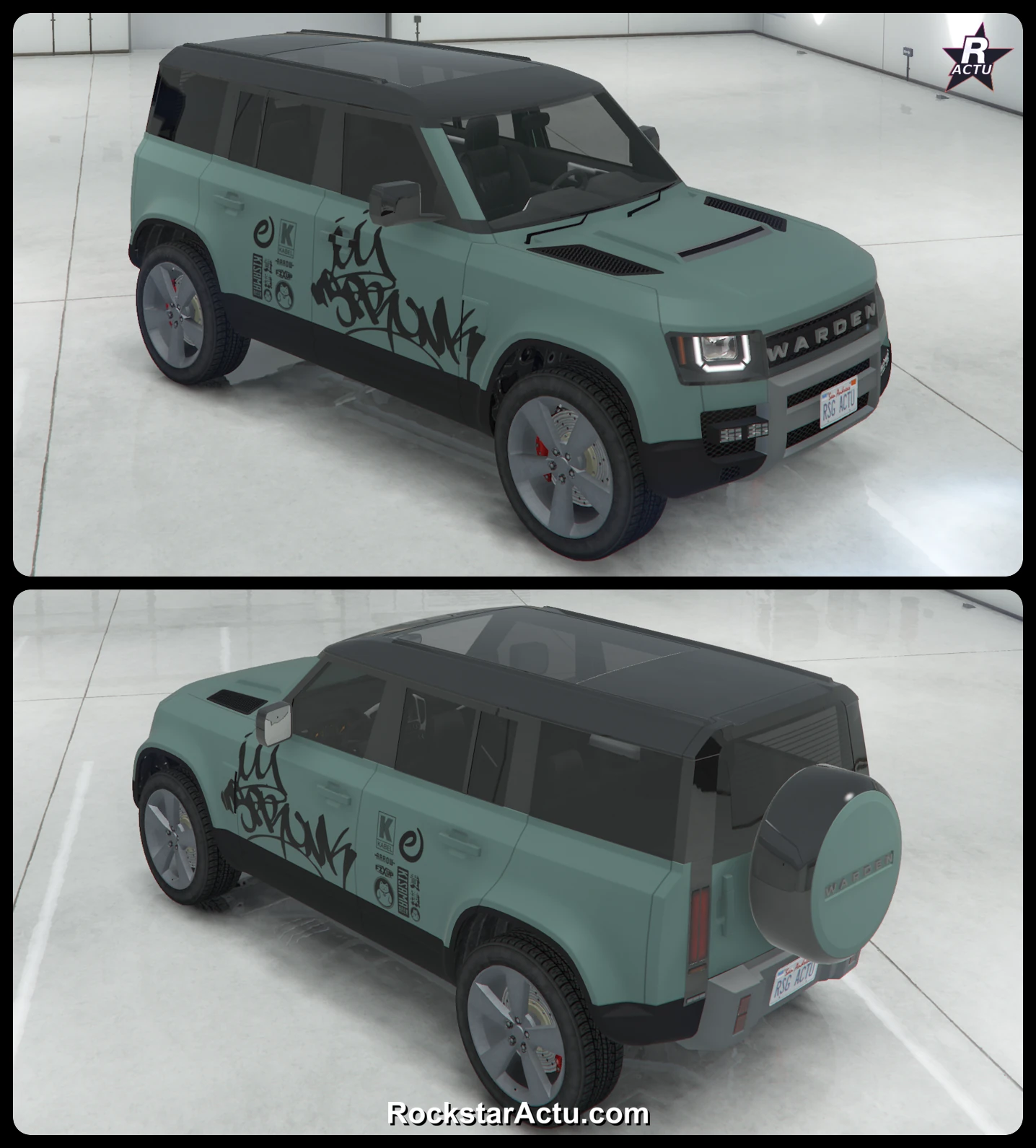 Livrée Sprunk graffiti sur le Gallivanter Warden, skin GTA Online