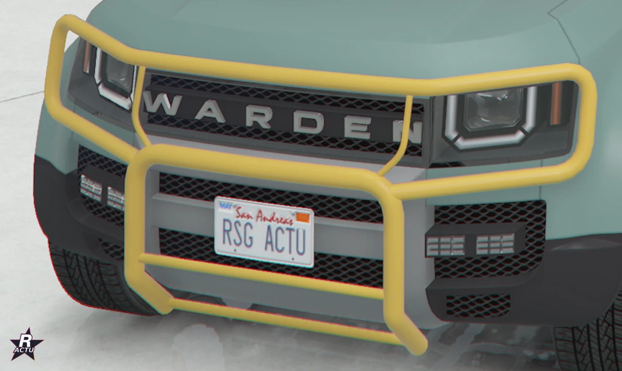 Pare-buffles renforcé en couleur 2 (jaune) sur le Warden