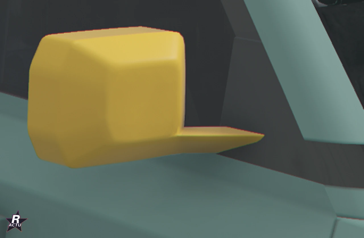 Rétroviseur passager en couleur 2 (jaune) sur le Warden