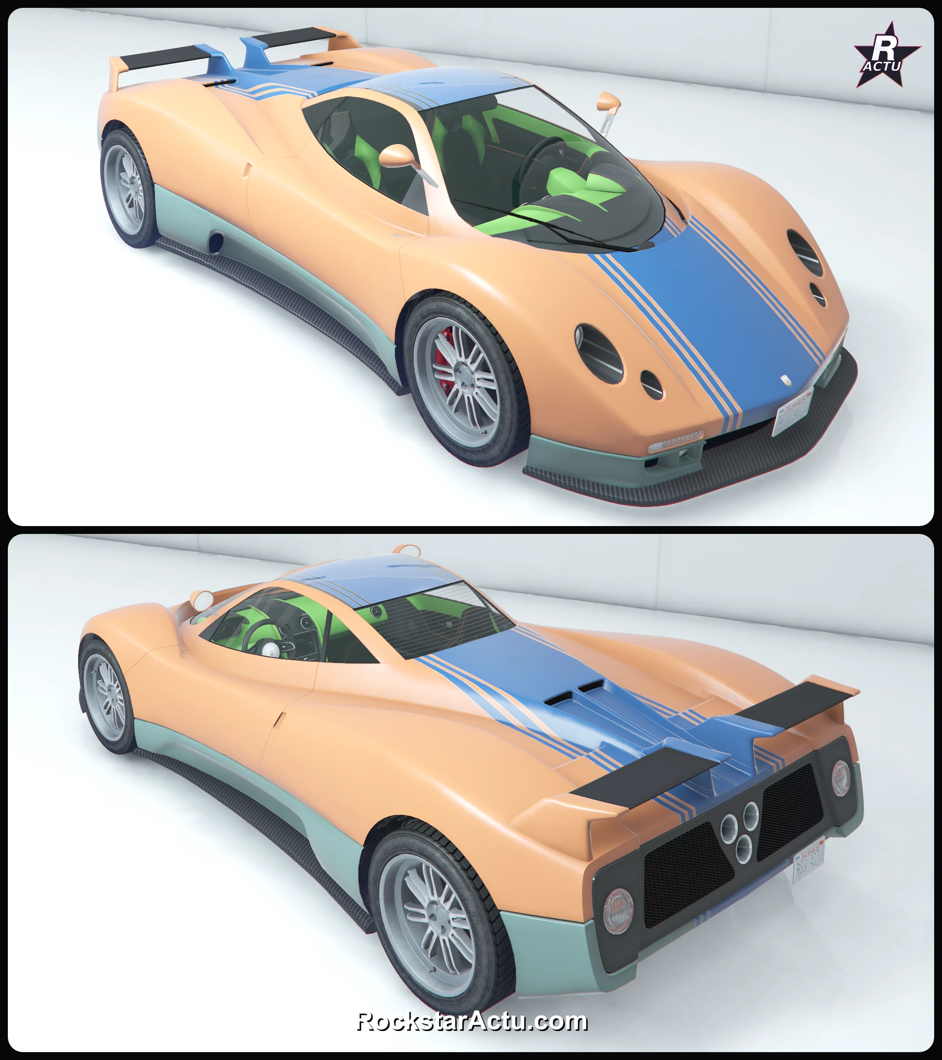 Livrée Champion classique bleue sur la Pegassi Horus, skin GTA Online