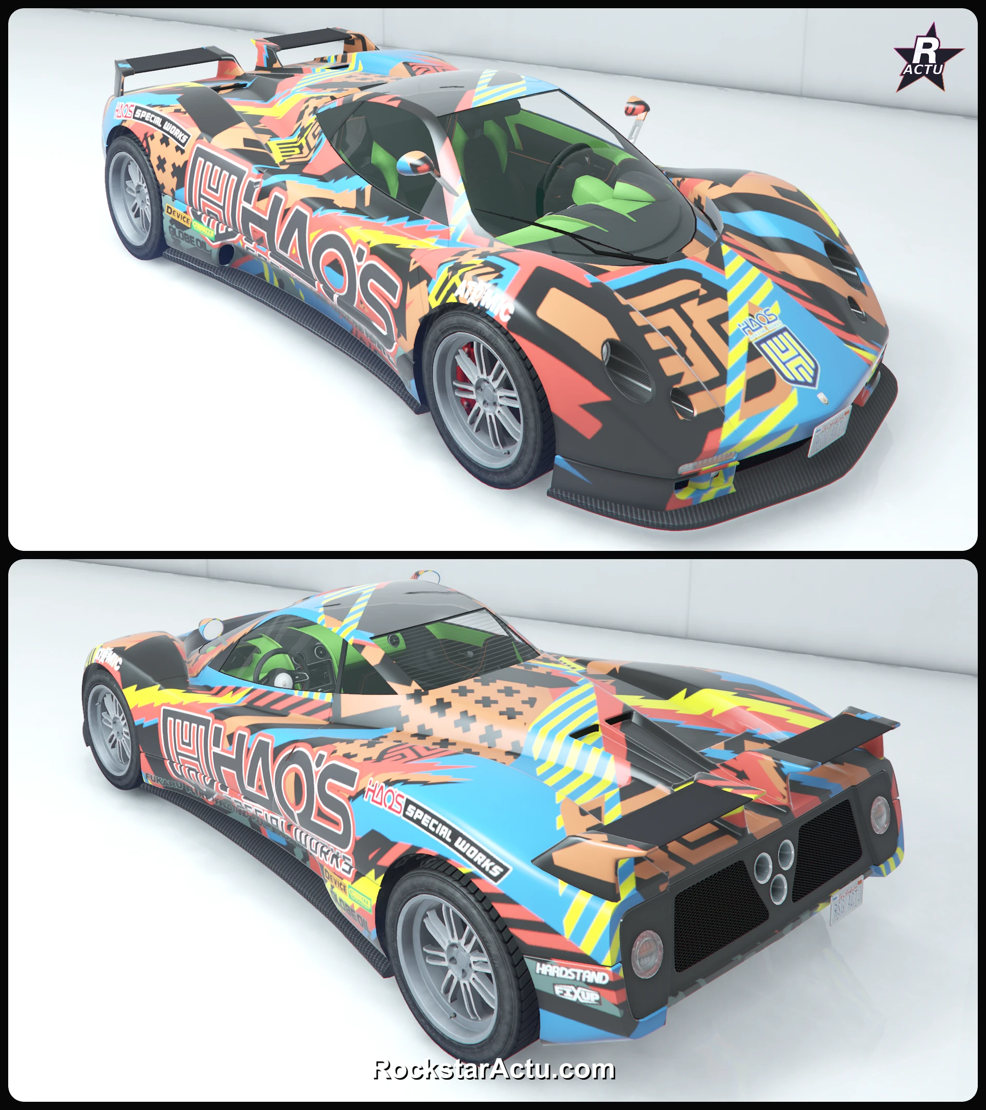 Livrée Course HSW colorée sur la Pegassi Horus, skin Hao's Special Works GTA Online