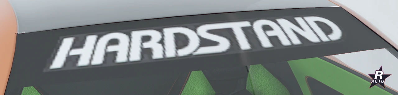 Bandeau pare-soleil Hardstand noir sur la Pegassi Horus