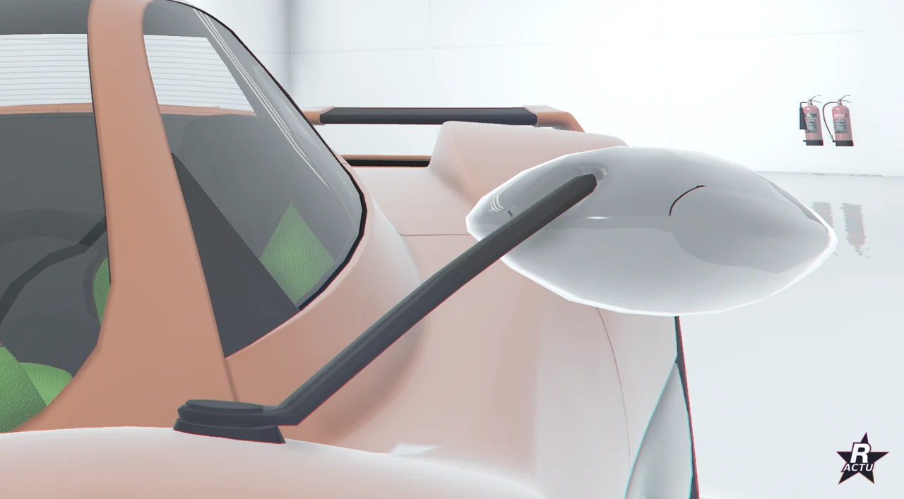 Rétroviseurs alternatifs en plastique sur la Pegassi Horus