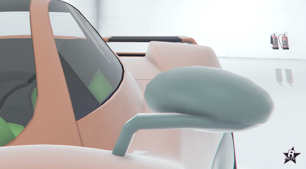 Rétroviseurs repris en couleur 2 (vert gris) sur la Pegassi Horus