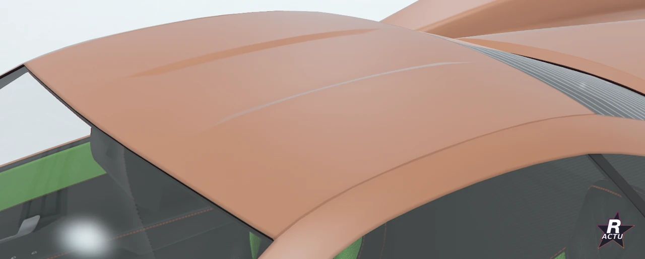 Toit strié orange sur la Pegassi Horus
