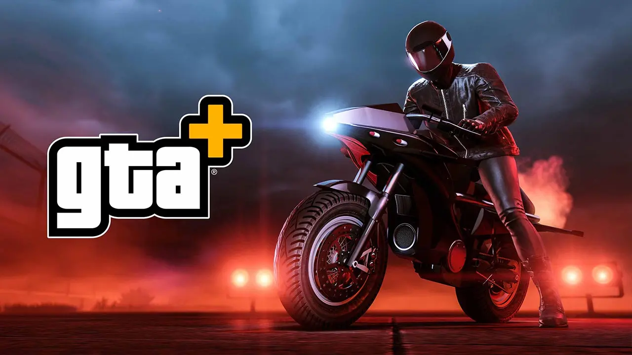 Moto Pegassi Oppressor au bord d'une piste de décollage de Fort Zancudo, avec un joueur de GTA Online accoudé sur la moto à l'arrêt.